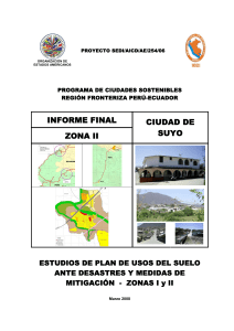 Estudio plan de usos del suelo ante desastres y medidas de mitigacion de Suyo 2008
