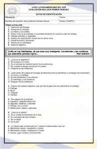 EVALUACIÓN CIENCIAS B