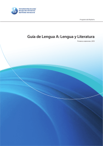 Guía de Lengua y Literatura (primeros exámenes 2015)