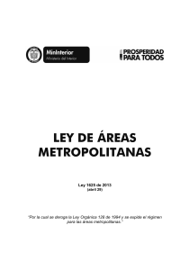 ley area metropolina 2013