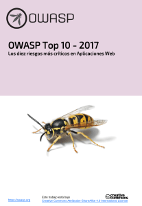 OWASP-Top-10-2017 Los dies riesgos en Aplicaciones Web
