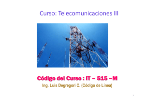 Curso Telecom III - 2018 Codigos Linea