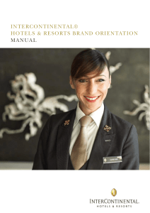 intercontinental hotels and resorts brand orientation manual