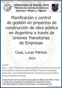 planificacion y control de obra  argentina