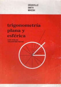 TRIGONOMETRÍA PLANA Y ESFÉRICA