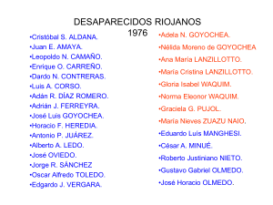 DESAPARECIDOS RIOJANXS - DICTADURA EN ARGENTINA 1976-1983