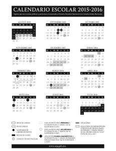calendario escolar sep