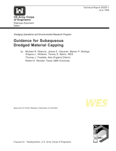 Guidance for Subaqueous Dredged Material Capping 