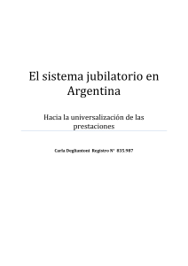 Tesis - Carla Degliantoni -El sistema jubilatorio en la Argentina