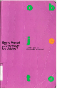 Como Nacen los Objetos - Bruno Munari