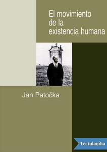 El movimiento de la existencia humana - Jan Patoka