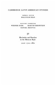 (Cambridge Latin American Studies) David Brading - Haciendas and Ranchos in the Mexican BajÃ o  LeÃ³n 1700-1860-Cambridge University Press (1979)