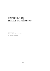 Capitulo IX series numericas