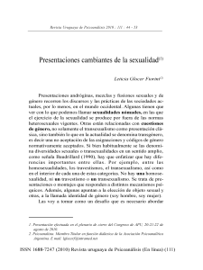 Glocer Fiorini - Representaciones cambiantes de la sexualidad