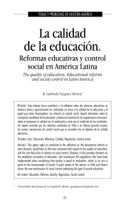 Texto 29. La calidad de la educación. Reformas educativas y control social en América Latina. 1 (1)