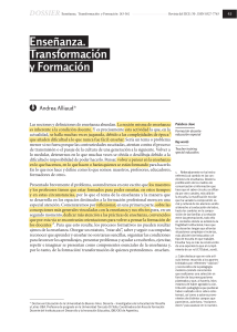 Alliaud, Andrea - Enseñanza, Transformación y Formación (pág. 43 a 51)