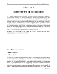 CAPITULO 4. ESTRUCTURAS DE CONTENCIÓN  4-1