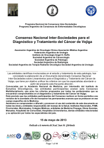Cancer de Vejiga Consenso ARGENTINA 2013