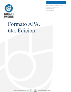 Manual Formato APA - Cesun Universidad