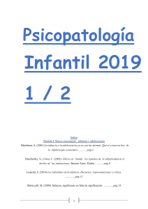 Psicopatología Infantil 2019- parte 1