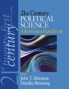 (21st Century Reference) John T. Ishiyama, Marijke Breuning-21st Century Political Science  A Reference Handbook-Sage Publications, Inc (2010)