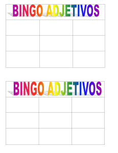 bingos adjetivos carton