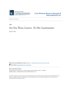 Are You There Geneva - Its Me Guantanamo