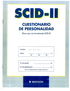 Cuestionario SCID-II