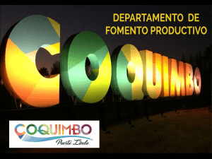 GESTIÓN FOMENTO PRODUCTIVO 2018 Y PROYECCIONES 2030 PARA LA COMUNA DE COQUIMBO.