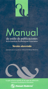 APA manual (ver abreviada) 2006