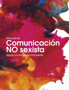 MANUAL DE COMUNICACIÓN NO SEXISTA.