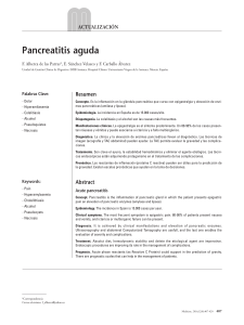 Medicine. Pancreatitis Aguda