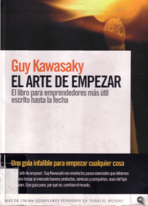 Libro El Arte de Empezar de Guy Kawasaky