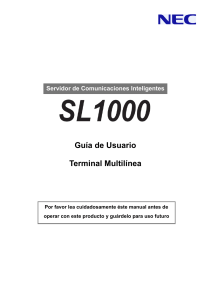 Manual de telefono digital SL1000