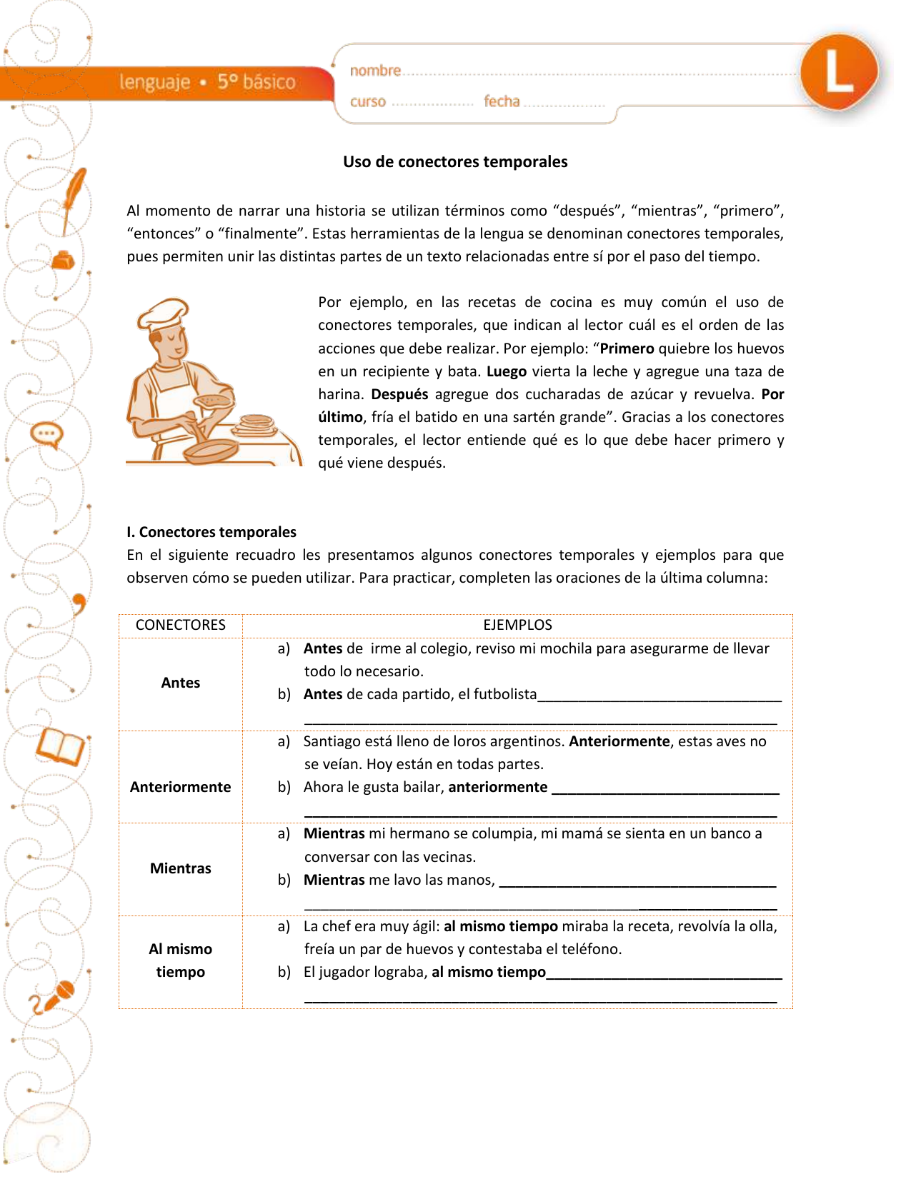 CONECTORES TEMPORALES N° 2