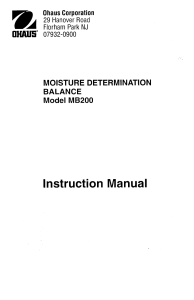 MB200 manual