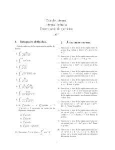 Cálculo Integral, problemario 3