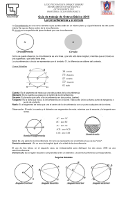 circunferencia y circulo octavo basico 2015