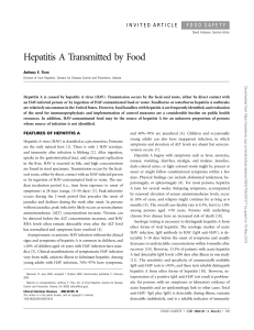 Hepatitis A transmited by Food