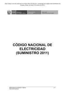 CODIGO NACIONAL DE ELECTRICDAD