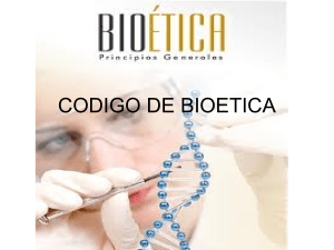 Codigo de bioetica