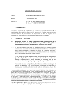 087-08 - MUN PROV DE PASCO - Liquidacion de obra