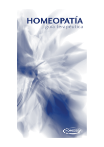 Cepas Homeopatía Homeosor