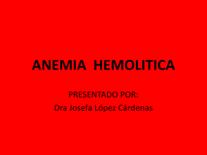 ANEMIA HEMOLITICA