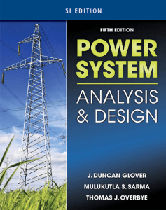 Power System Analysis and Desing - 5ta edicion