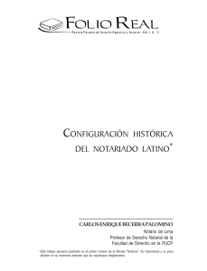 Configuración histórica del Notariado Latino