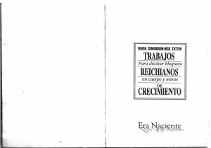 EDMMONSON Y TOTTON - TRABAJOS REICHIANOS DE CRECIMIENTO