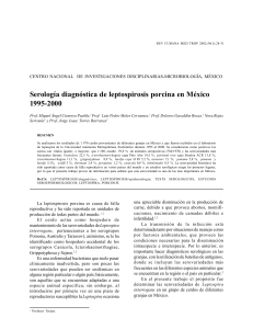 Art. Esp. Serología diagnóstica de leptospira en porcinos