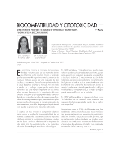 Biocompatibilidad y Citotoxicidad