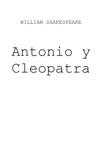 Shakespeare William - Antonio Y Cleopatra libreto